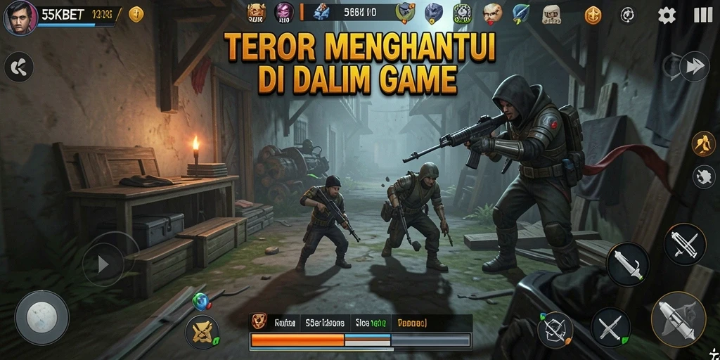 Screenshot gameplay menunjukkan momen menegangkan dalam <strong>55KBET</strong>