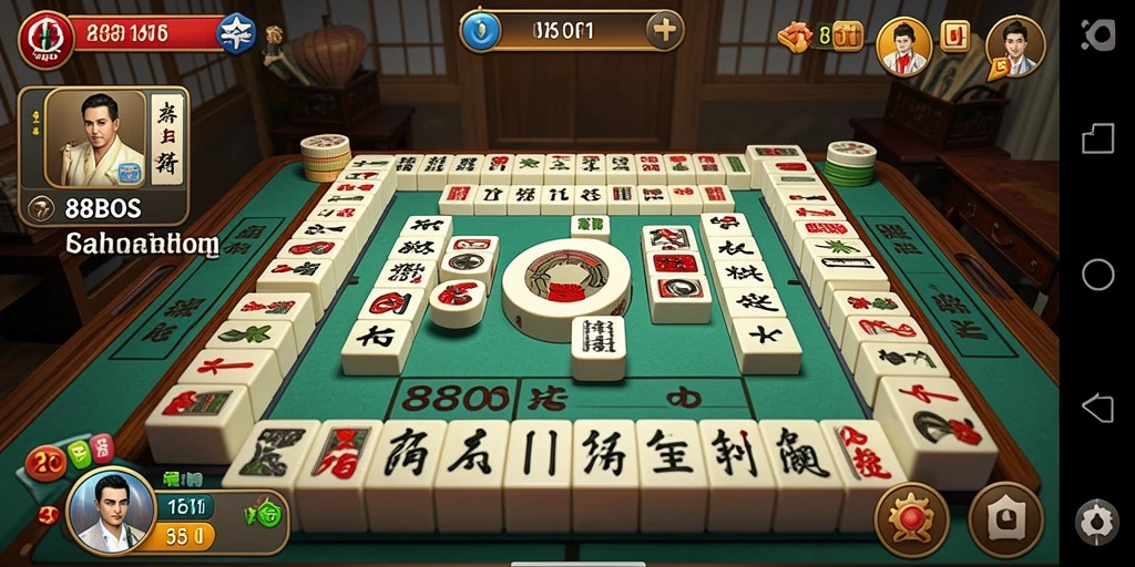 Tampilan gameplay <strong>88BOS</strong> yang menarik saat menyelesaikan level Mahjong.
