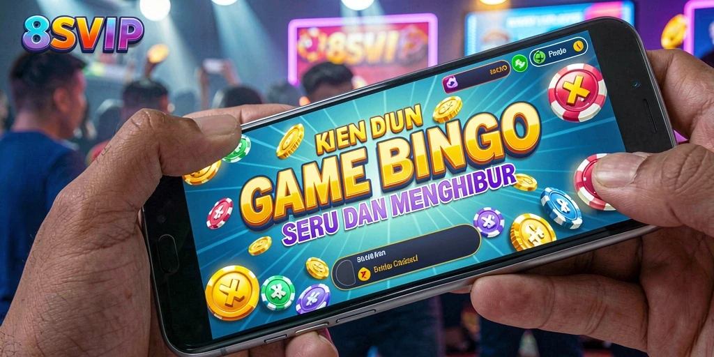 Tampilan gameplay Bingo yang seru dan interaktif di 8SVIP.