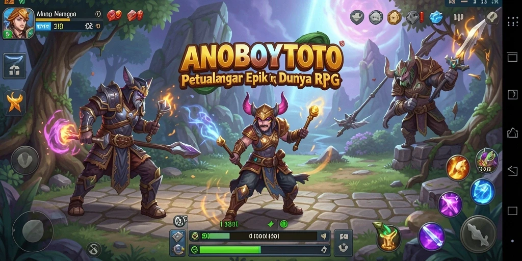 Tampilan gameplay ANOBOYTOTO yang menakjubkan dalam genre RPG.