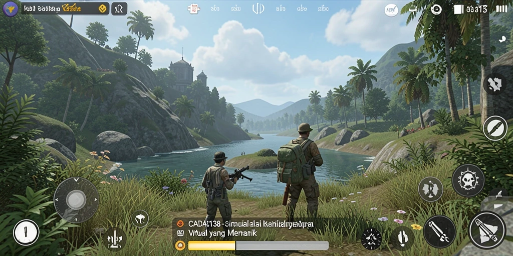 Tampilan gameplay menarik dari CADAS138 yang penuh warna dan interaksi.