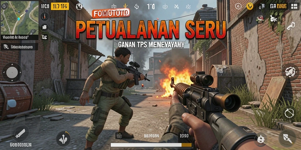 Tampilan gameplay TPS yang seru dan mendebarkan.