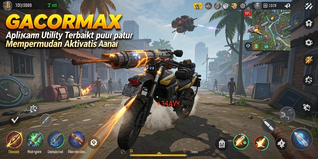 Screenshot utama aplikasi GACORMAX yang menunjukkan antarmuka pengguna yang intuitif.