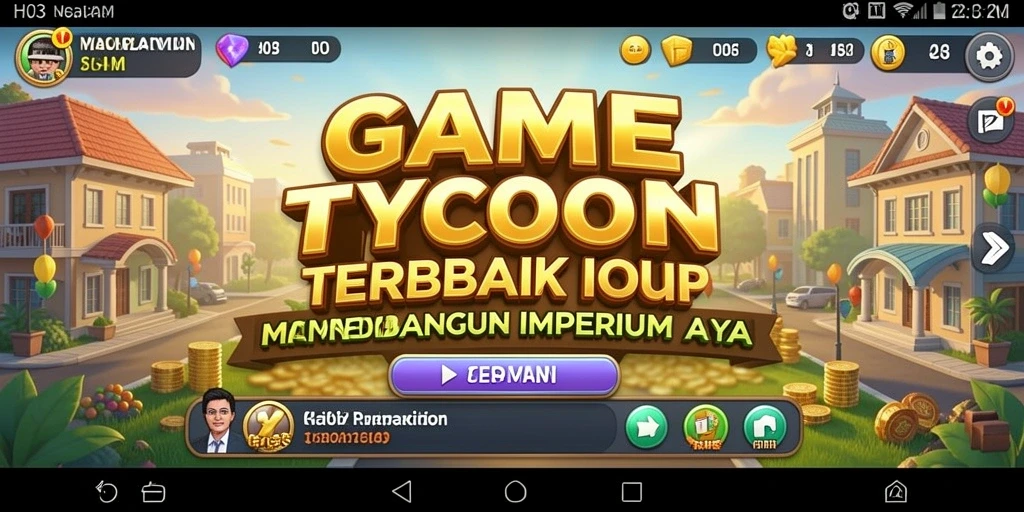 Tampilan gameplay menarik di H03 dengan elemen bisnis strategis.