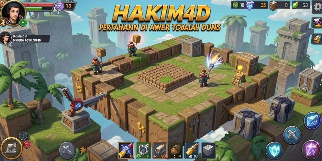 Gameplay HAKIM4D yang menegangkan dalam Tower Defense.