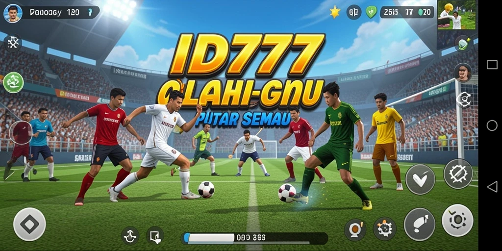 Screenshot ID777 menampilkan pertandingan olahraga yang mendebarkan.