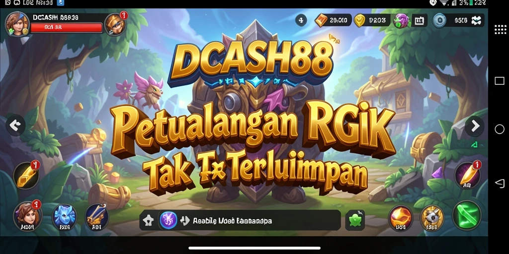Tangkapan layar gameplay IDCASH88 menampilkan aksi RPG yang mendebarkan.