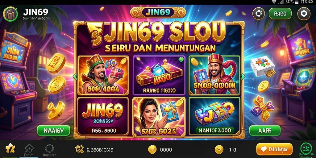 Tangkapan layar gameplay JIN69 menampilkan keseruan permainan Slot.