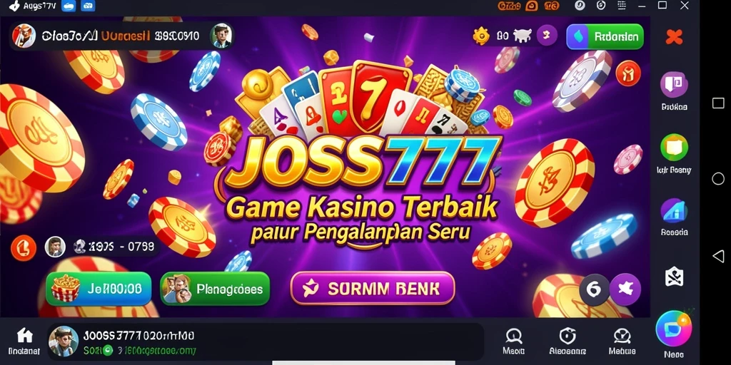 Gameplay seru JOSS777 dengan grafis memukau dan variasi permainan Kasino.