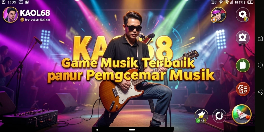 Tangkapan layar gameplay KAOL68 dengan alunan musik yang seru.