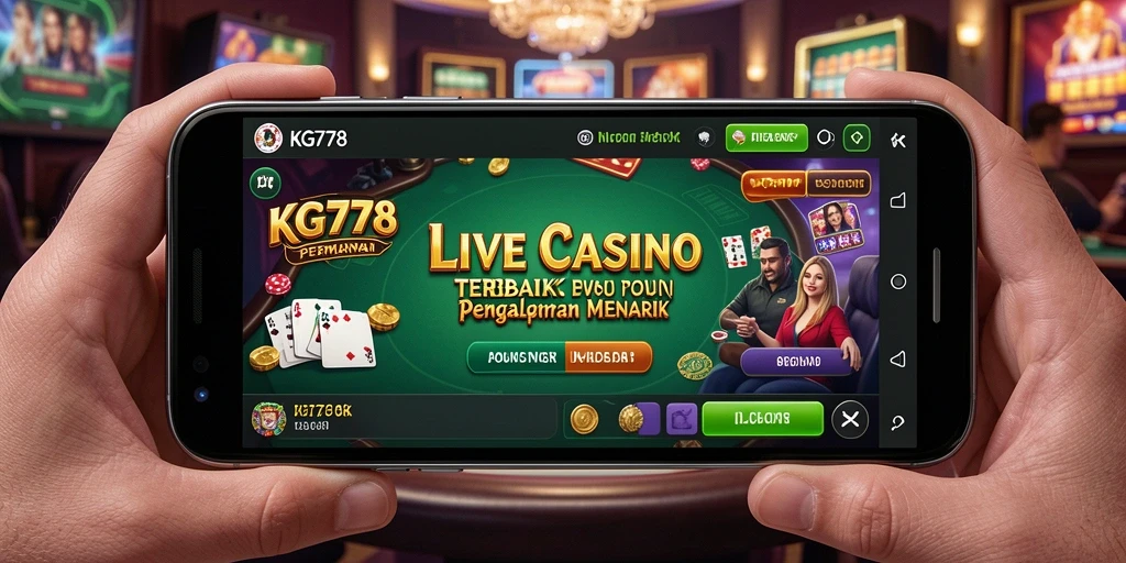 Tampilan gameplay Live Casino yang mengesankan dan interaktif.