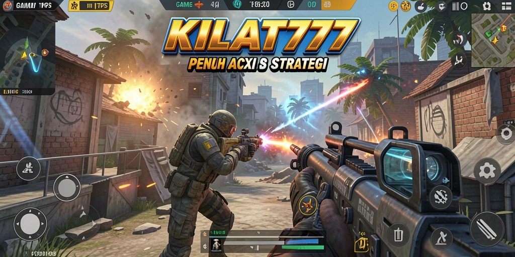 Screenshot menunjukkan aksi menegangkan dalam pertempuran TPS.