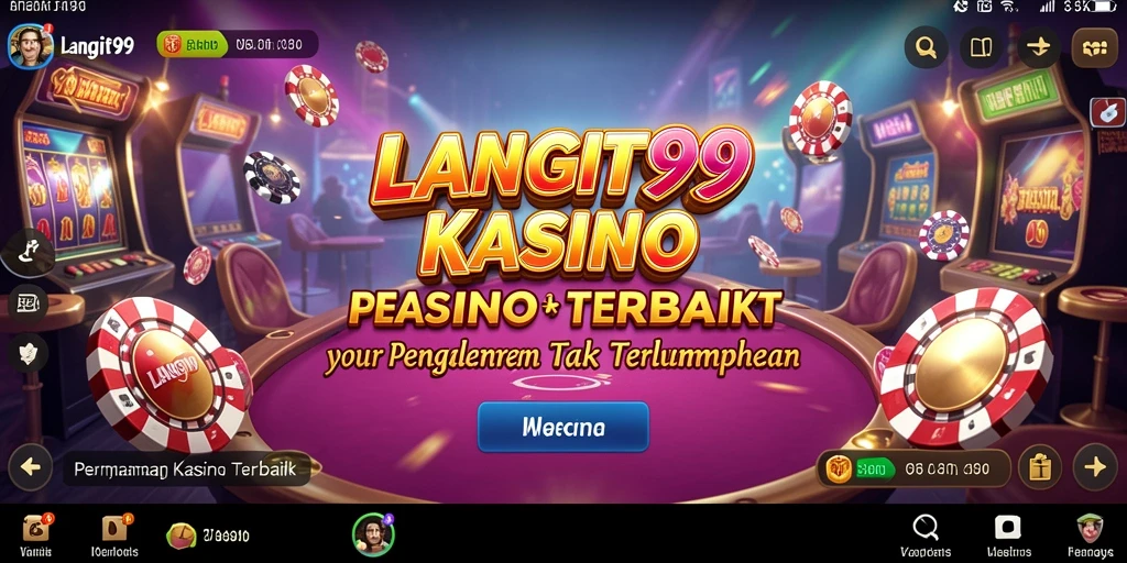 Gameplay menarik LANGIT99 dengan grafik kasino yang memukau.