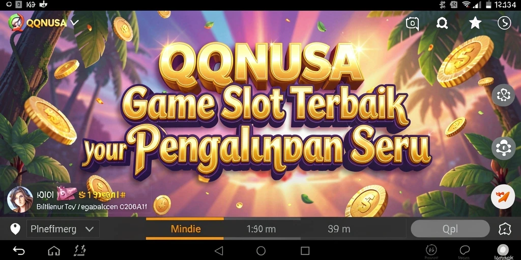 Tampilan gameplay Slot menarik dari QQNUSA yang penuh warna.