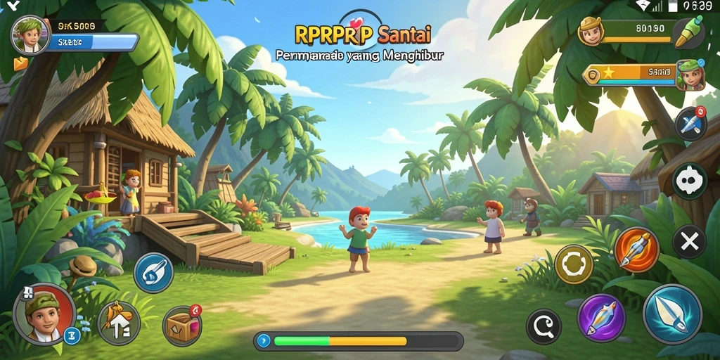 Tampilan gameplay RPRPRP yang seru dan menghibur