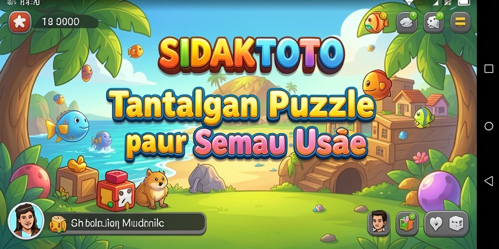 Screenshot gameplay SIDAKTOTO yang menampilkan tantangan puzzle menarik.