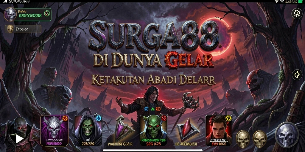 Tampilan gameplay menakutkan di SURGA88 yang memikat.